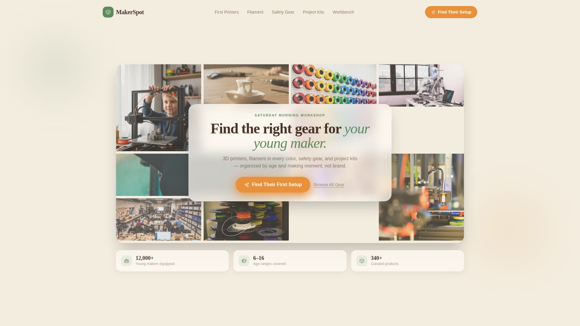 Kids 3D Printing & Maker Specialist Professional Website Template