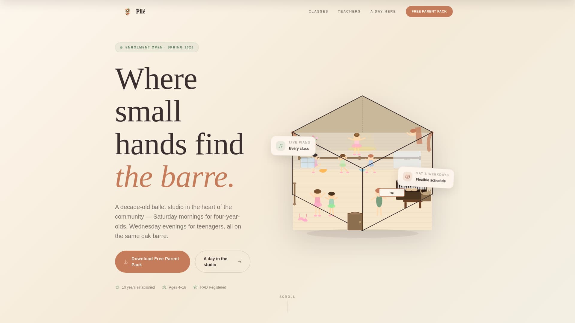 Kids Ballet Professional Website Template