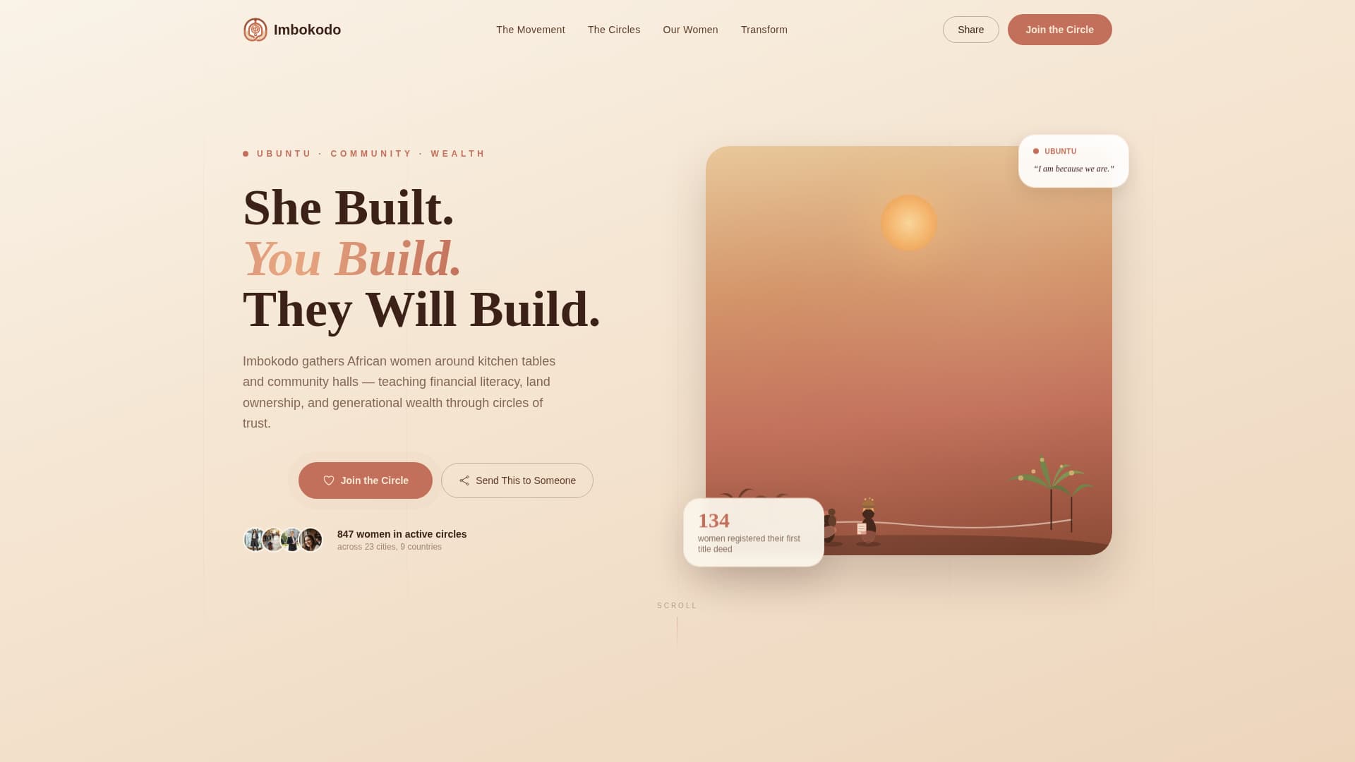 Imbokodo - Empowering African Women Landing Page Template
