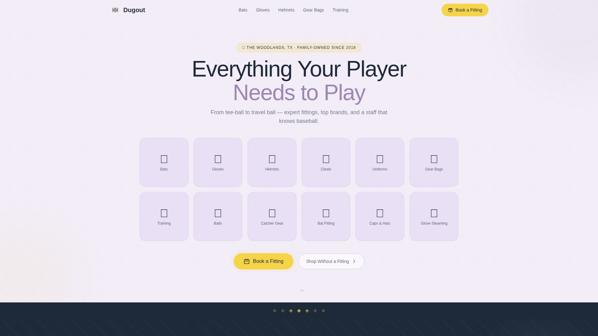 Kids Baseball Booking Website Template