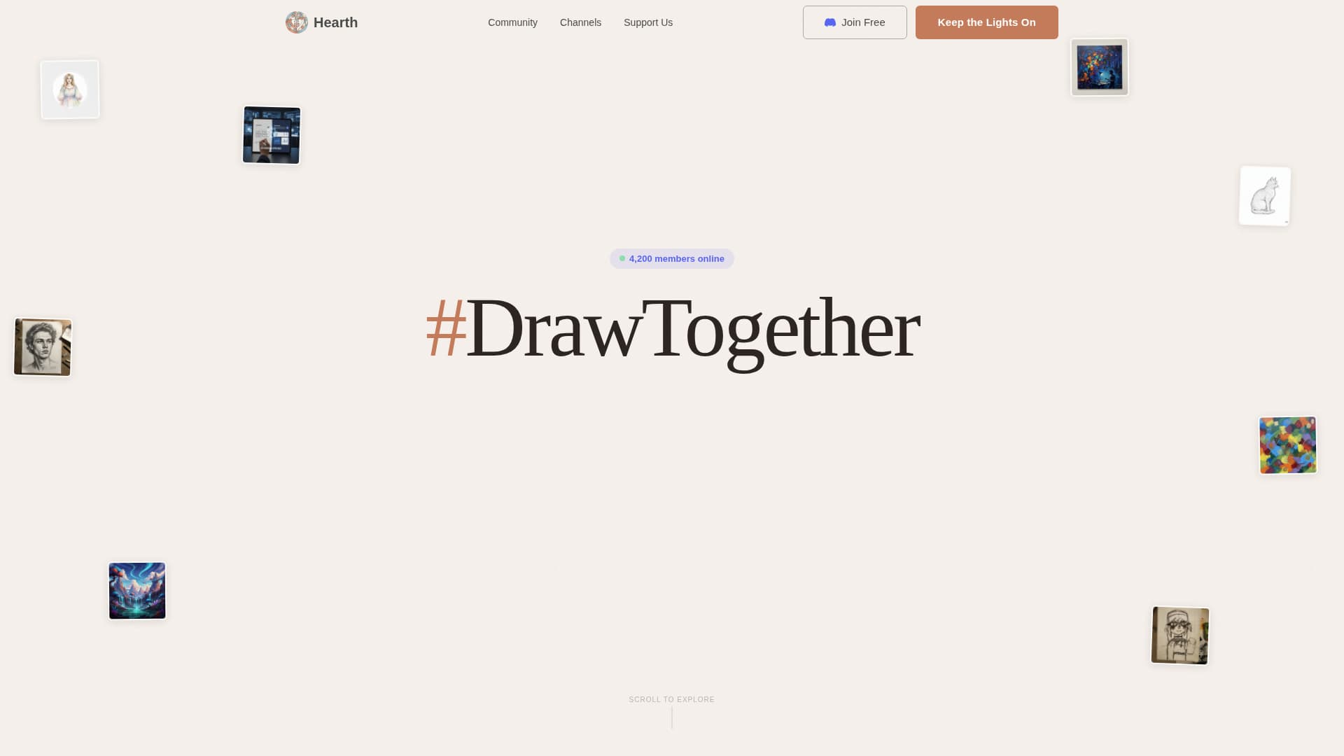 Hearth - Vibrant Artists Landing Page Template