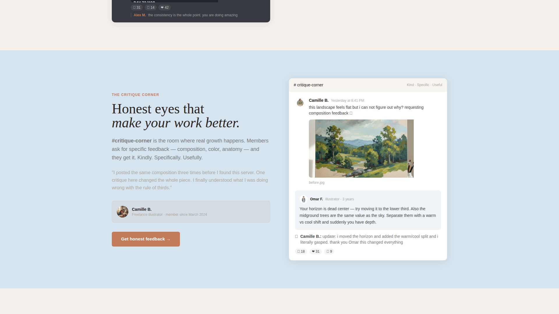 Hearth - Vibrant Artists Landing Page Template