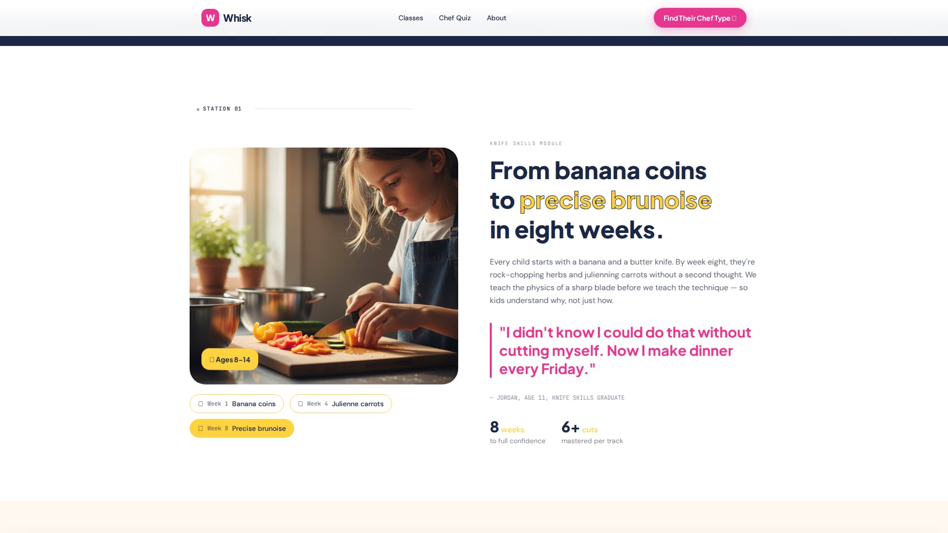 Kids - Modern Cooking Landing Page Template