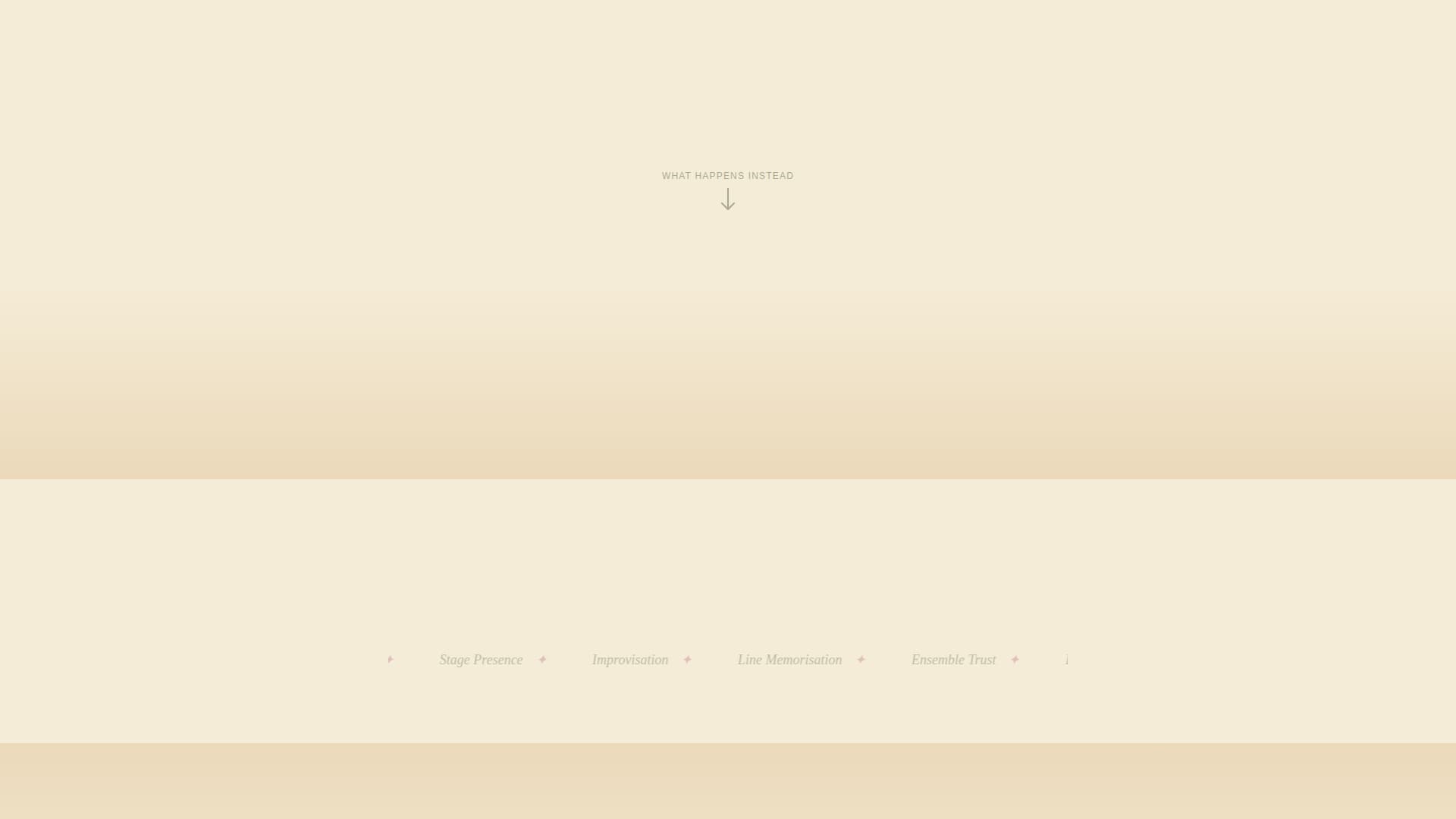 Curtain — Immersive Performing Arts Landing Page Template