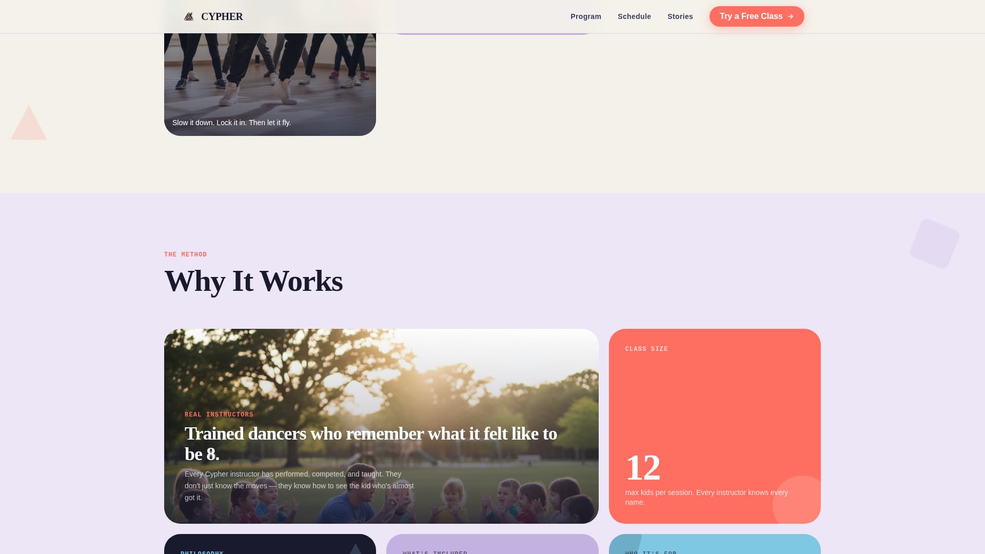 Cypher - Energetic Dance Landing Page Template