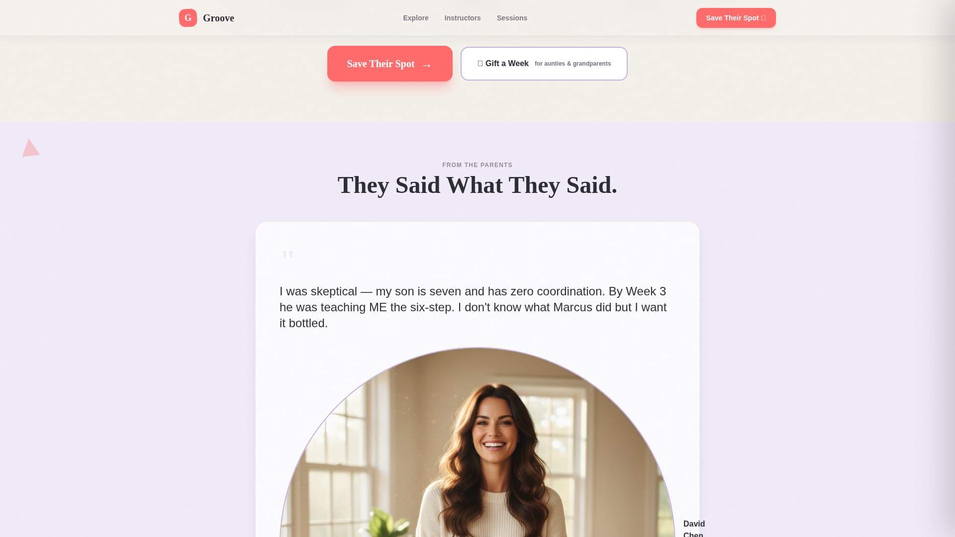 Groove - Energetic Dance Landing Page Template