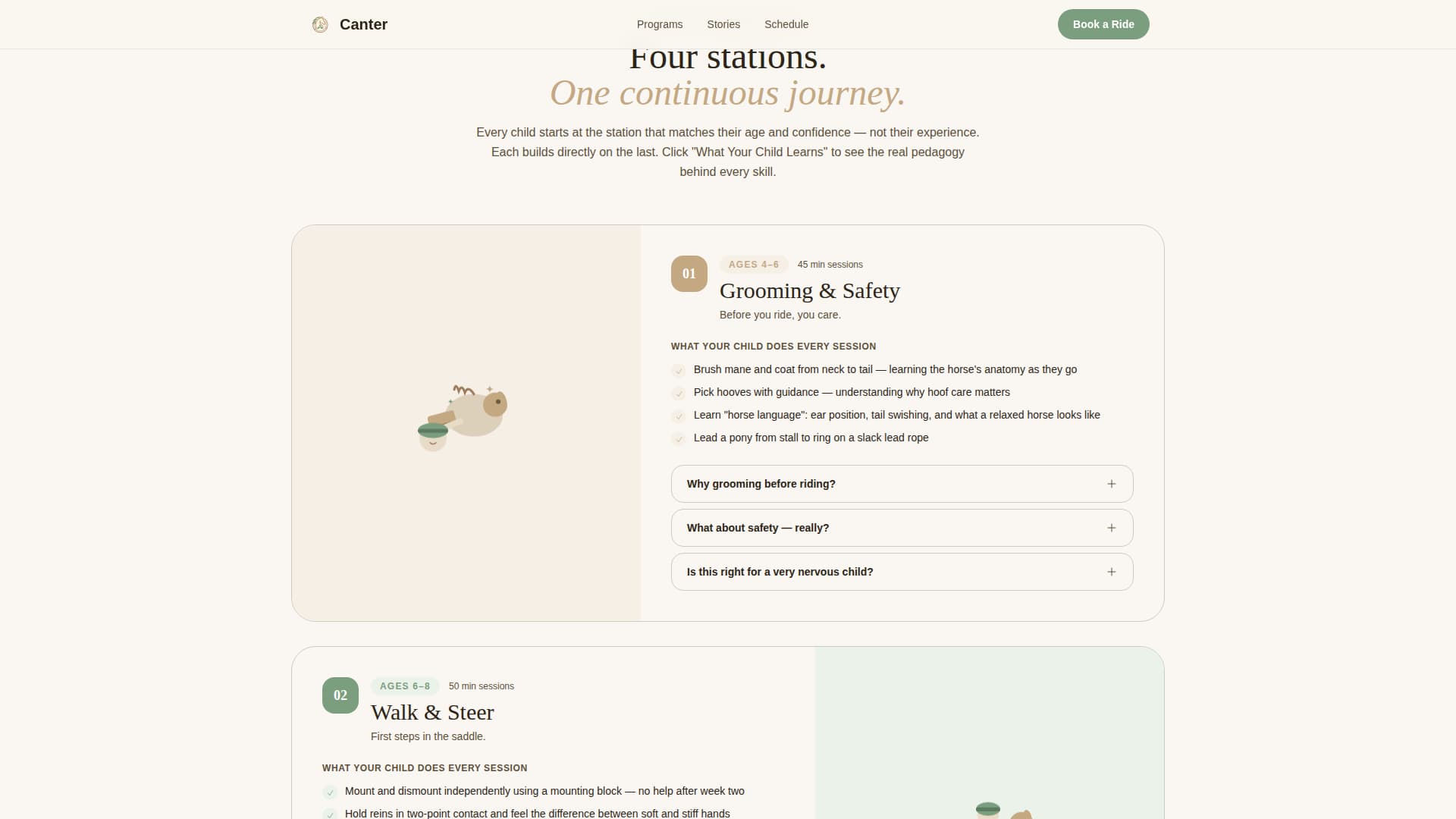 Canter - Inspiring Equestrian Landing Page Template