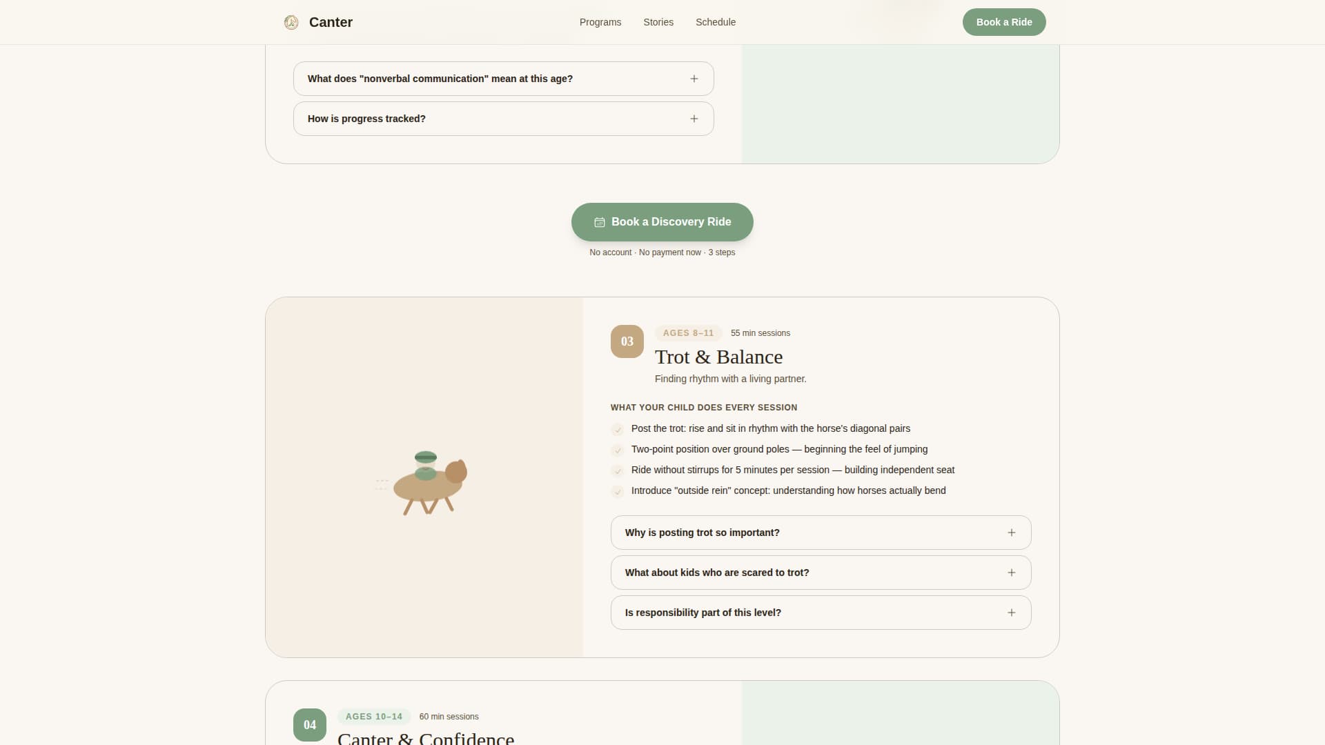 Canter - Inspiring Equestrian Landing Page Template