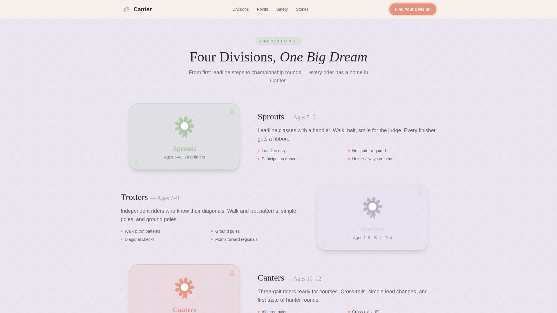 Canter - Joyful Equestrian Landing Page Template