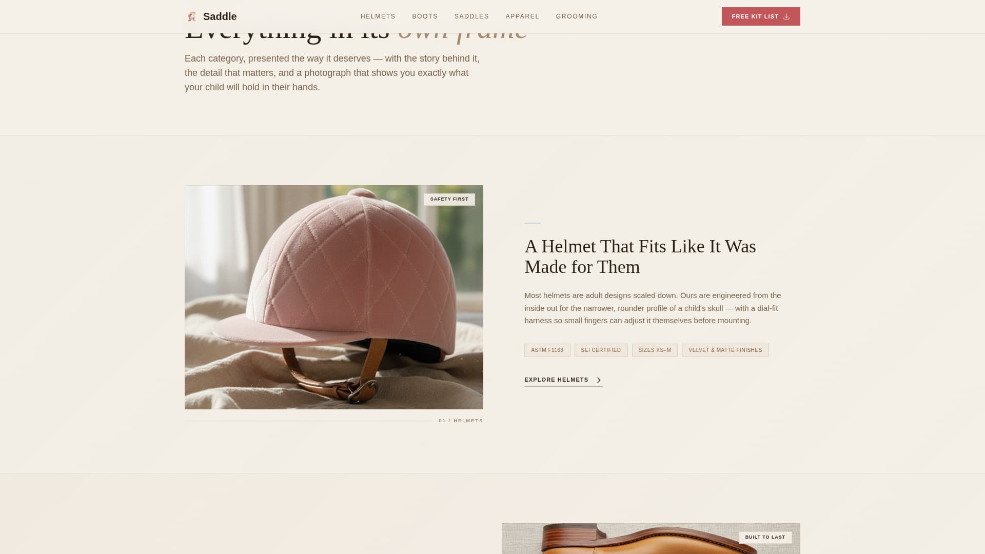 Saddle - Charming Equestrian Landing Page Template
