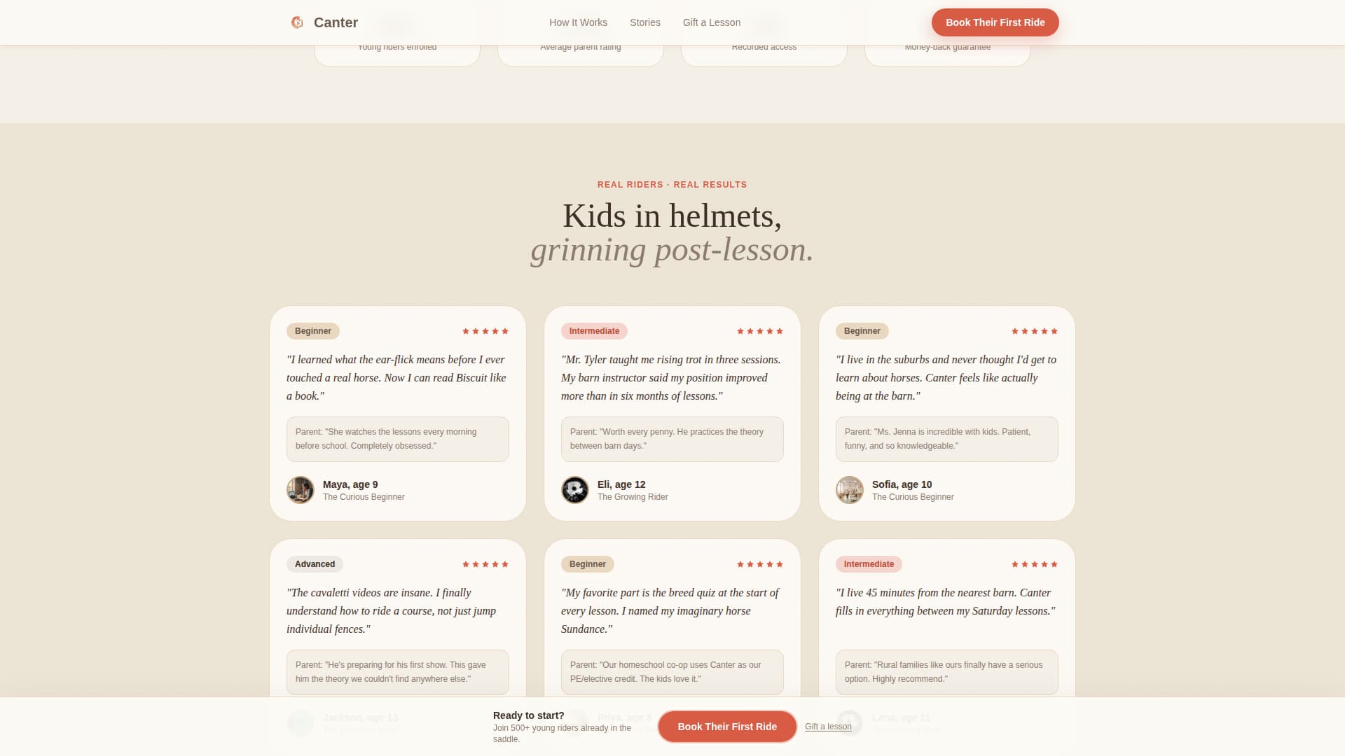 Canter - Enchanting Equestrian Landing Page Template