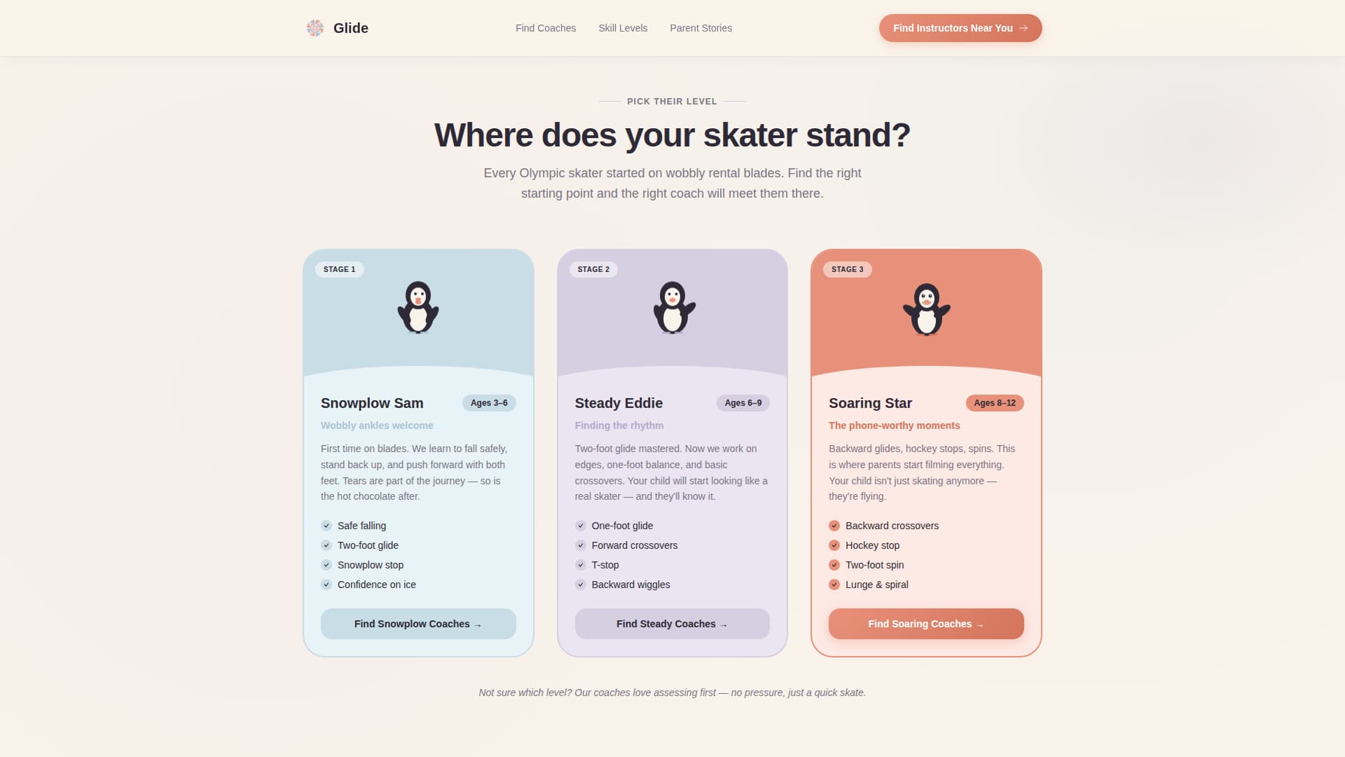 Glide - Trusted Skating Landing Page Template