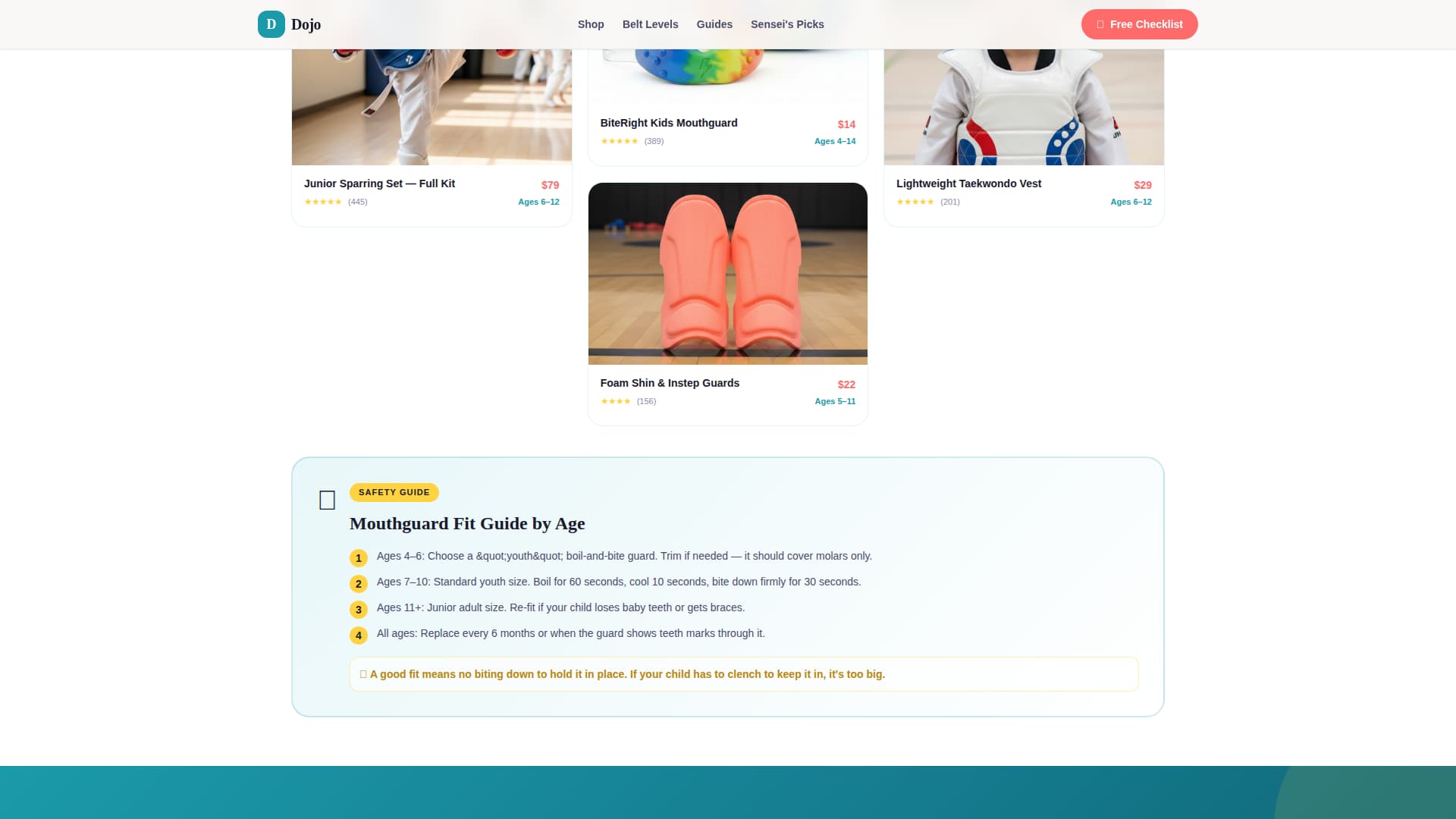 Dojo - Playful Martial Arts Landing Page Template