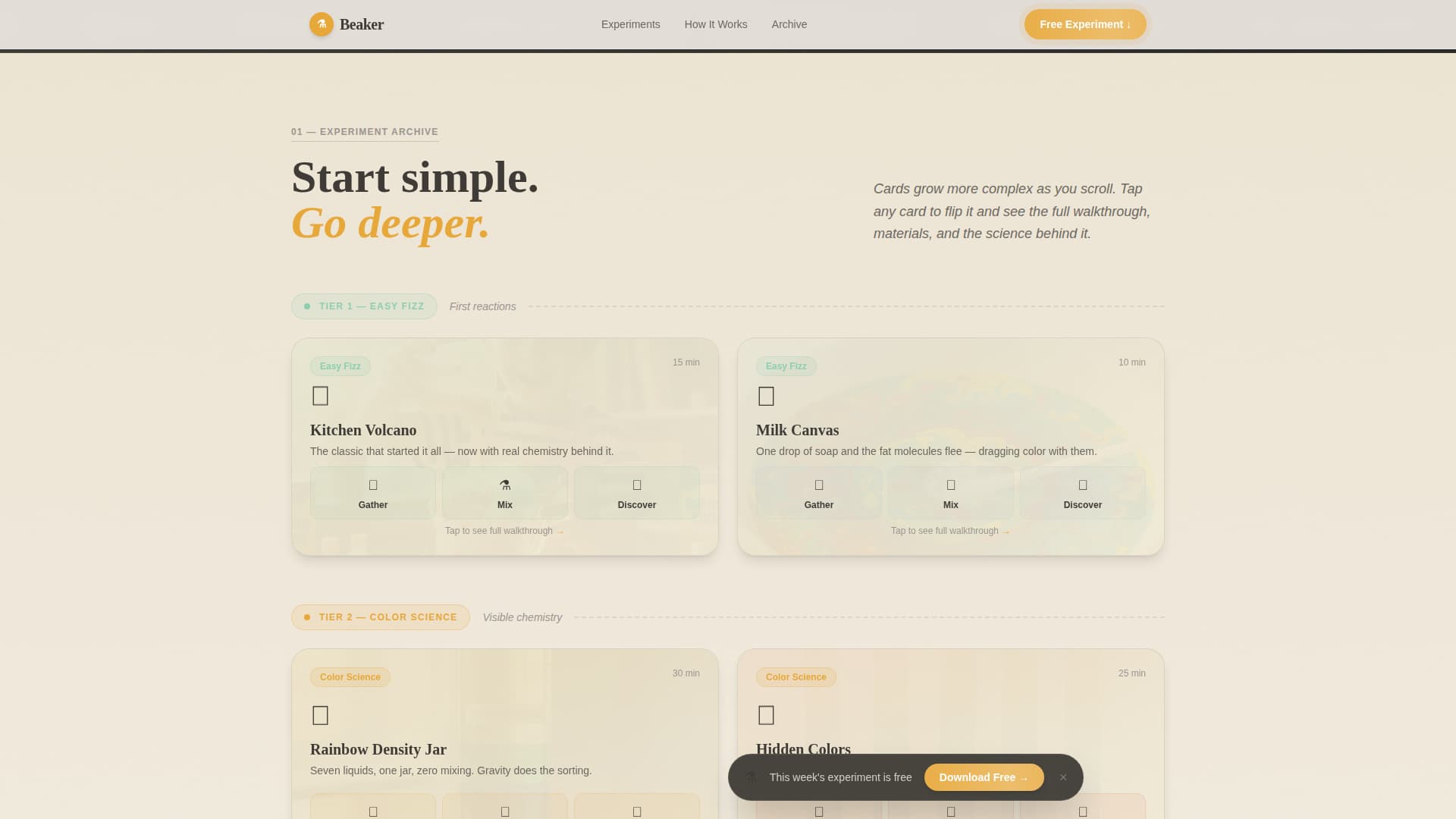 Beaker - Engaging Kids Science Landing Page Template
