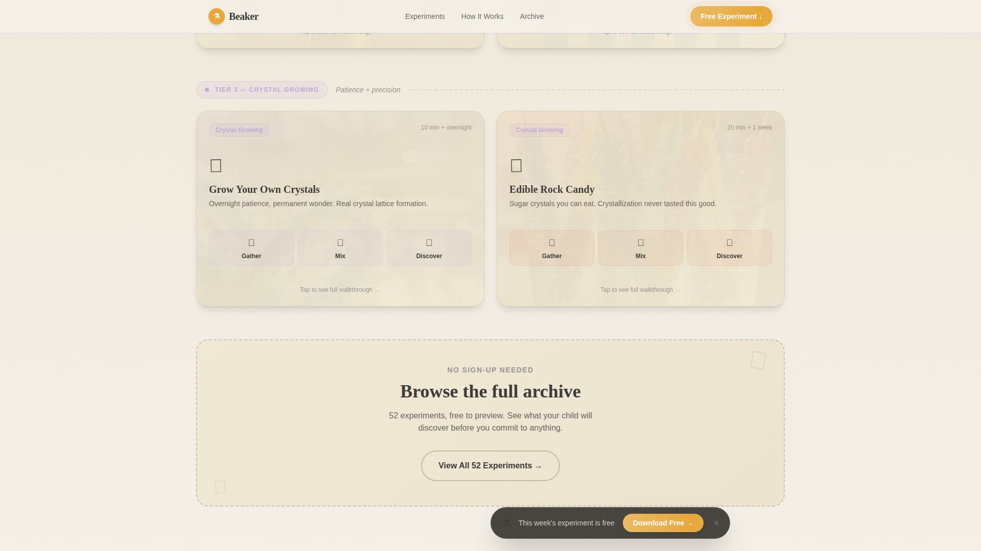Beaker - Engaging Kids Science Landing Page Template