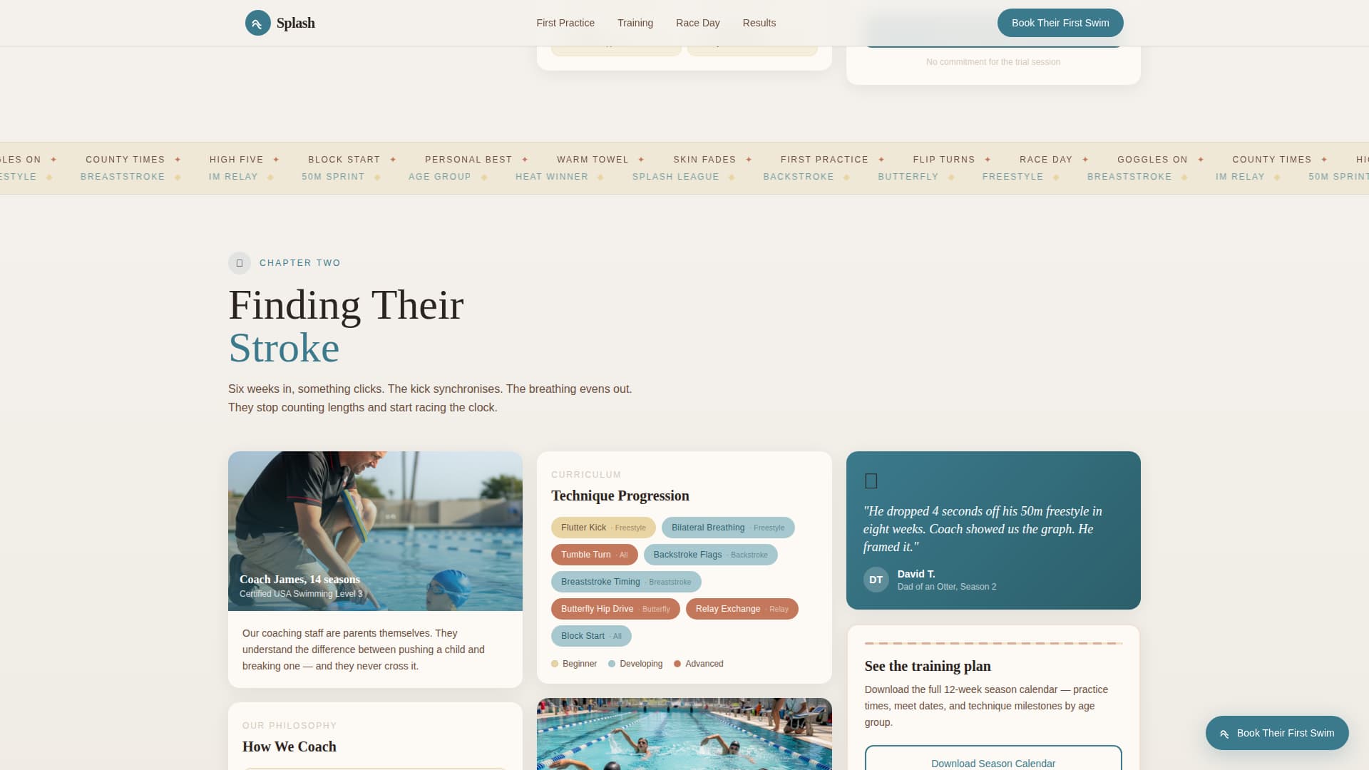 Splash — Colorful Water Sports Center Landing Page Template