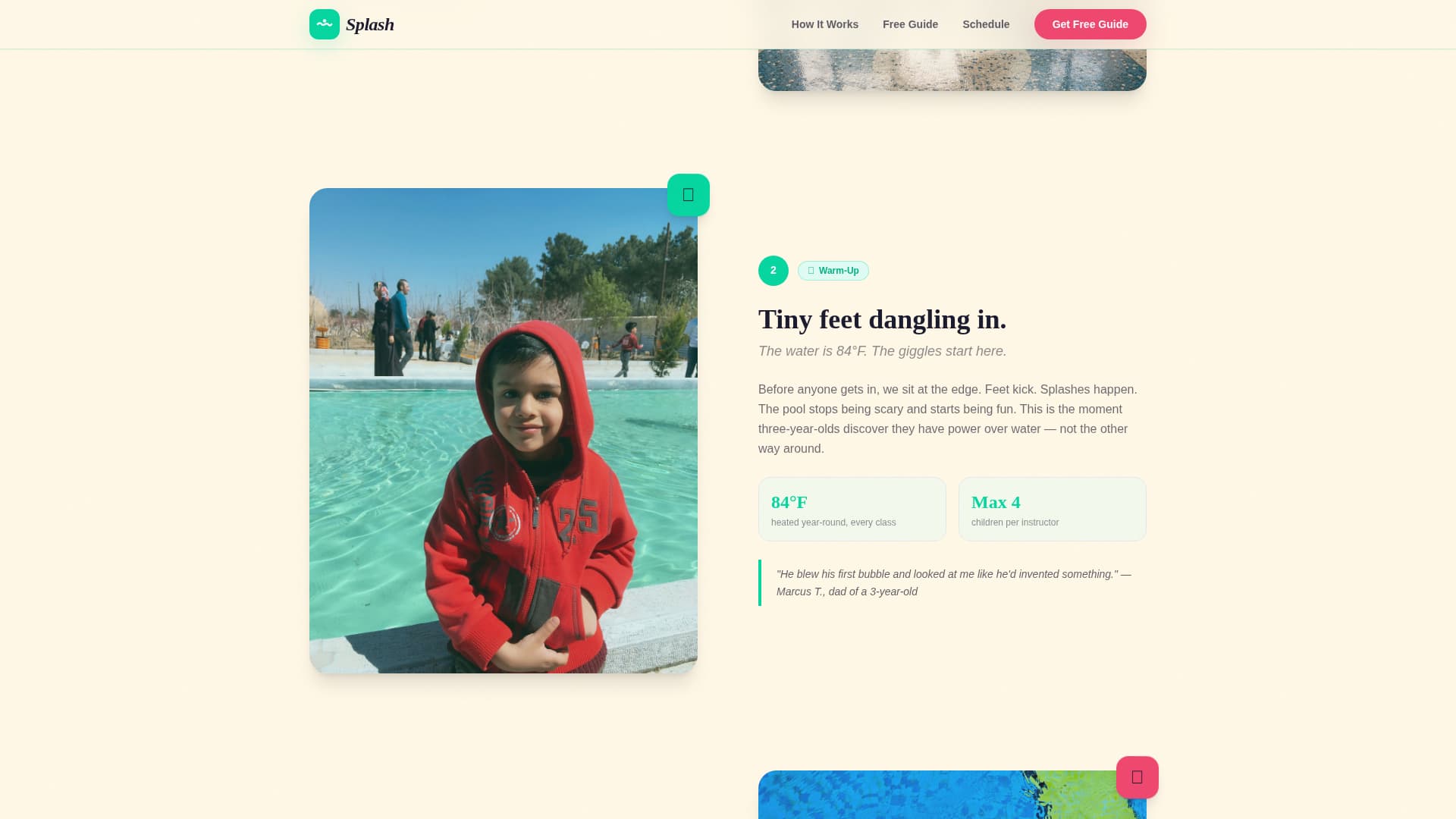 Splash — Delightful Aquatic Programs Landing Page Template
