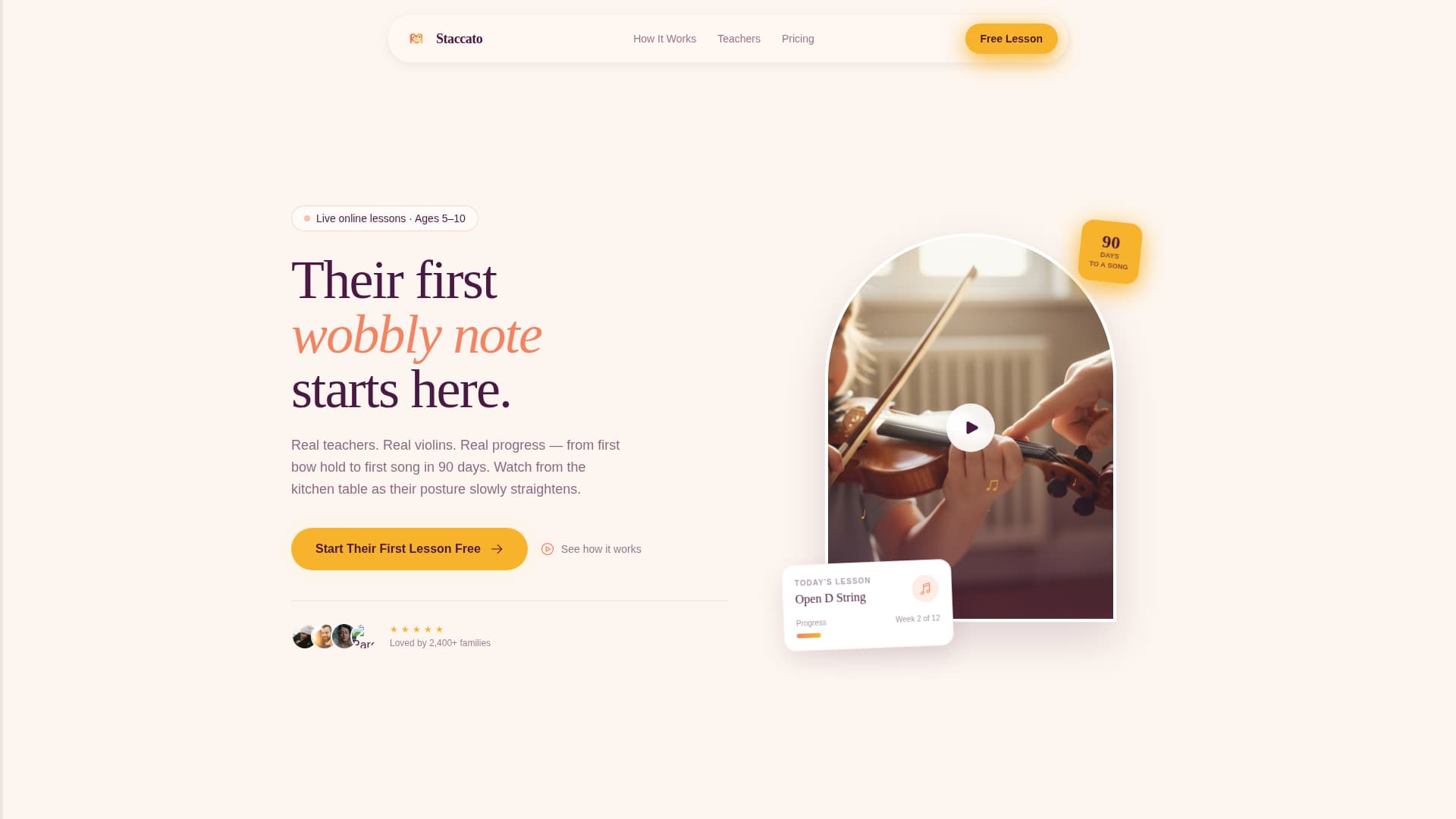 Kids Violin Reviews Website Template