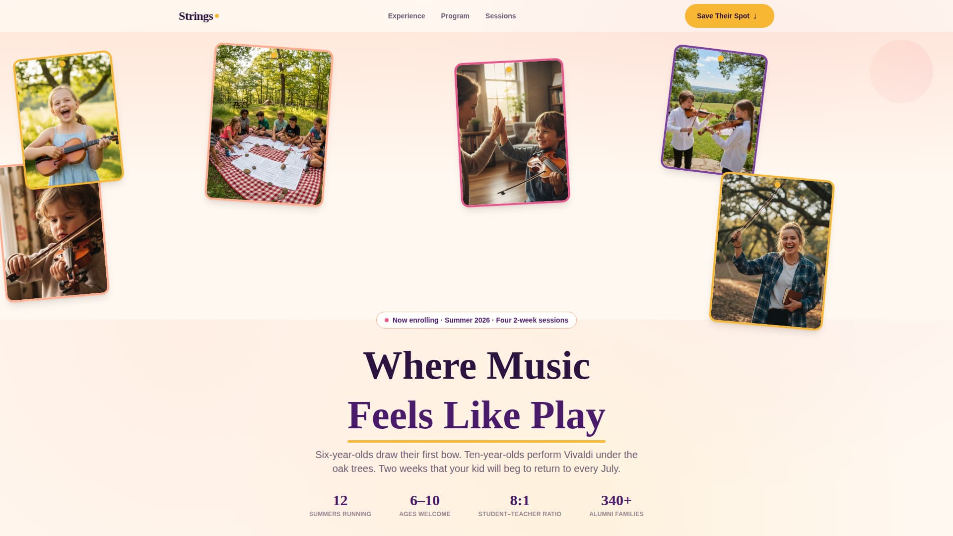 Kids Violin Specialist Reviews Website Template