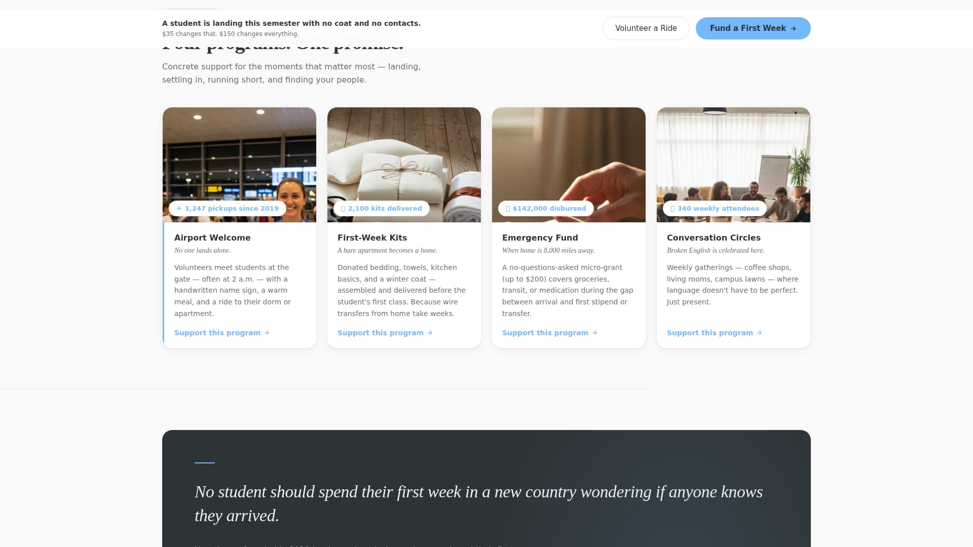 Hearth - Warm Internationalstudent Landing Page Template