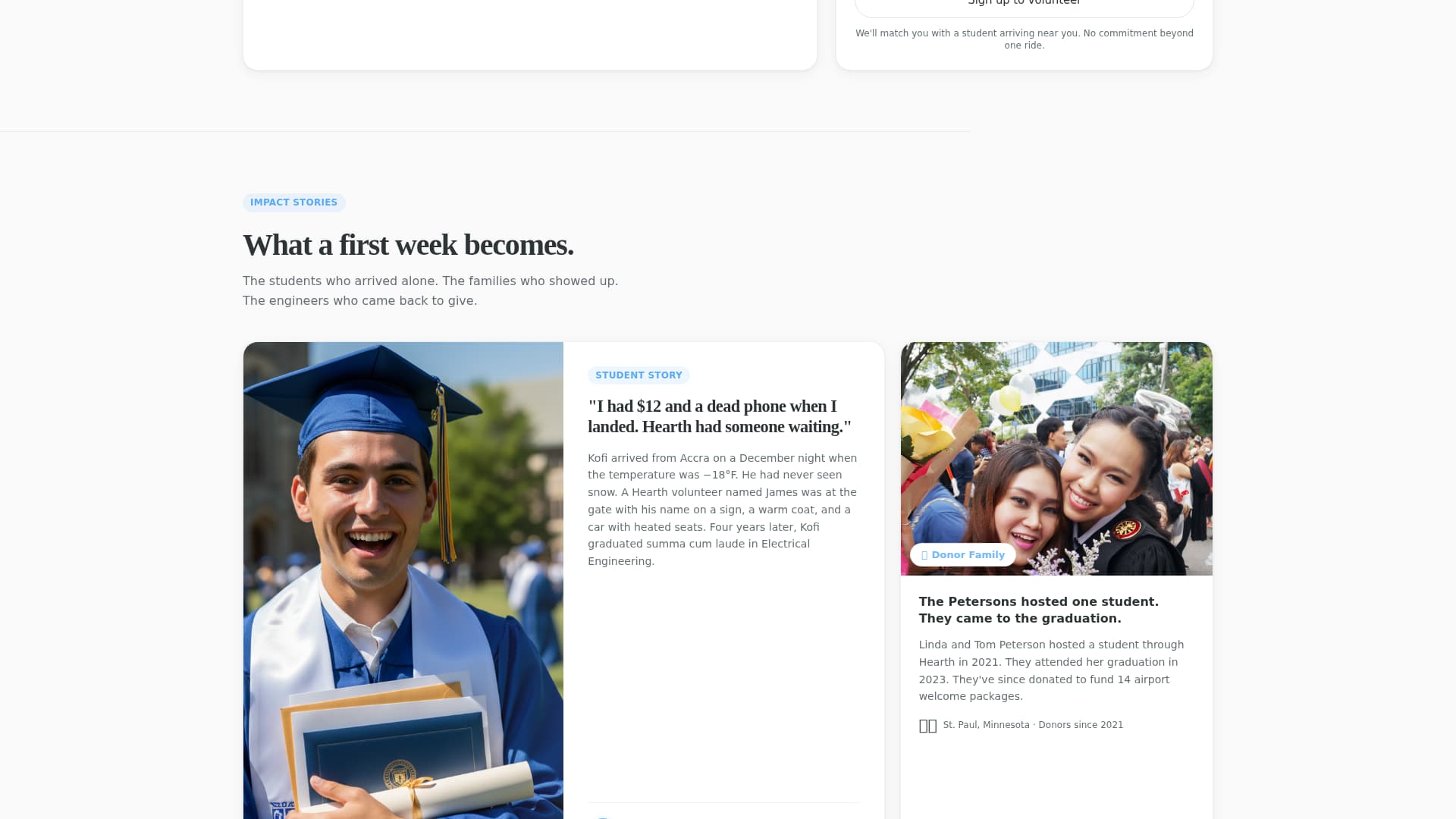 Hearth - Warm Internationalstudent Landing Page Template