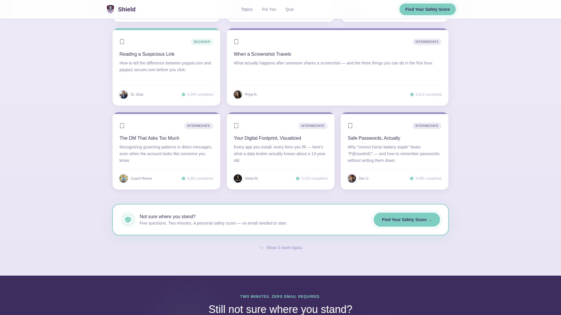 Kids Online Safety & Tech Education Website Template