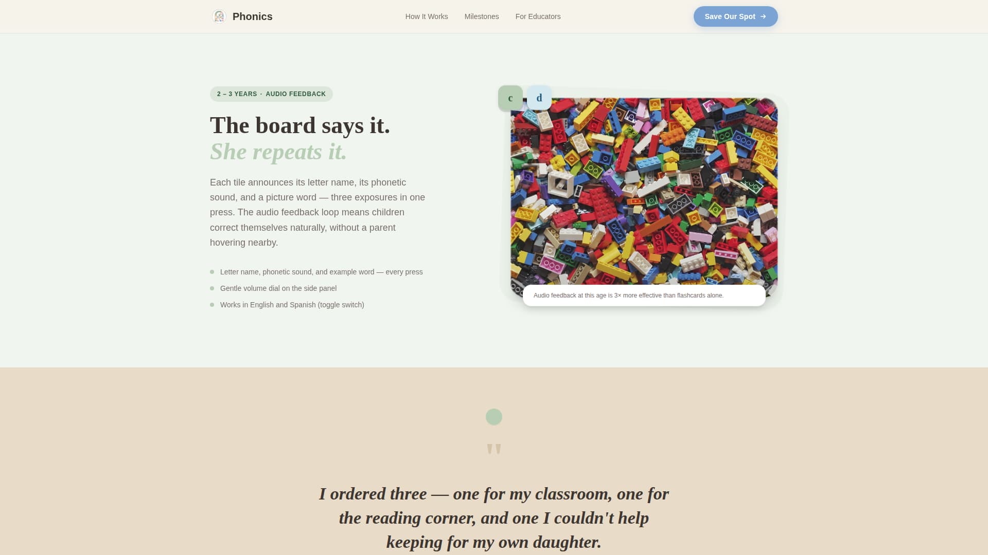 Education & Learning Toy Specialist Professional Website Template