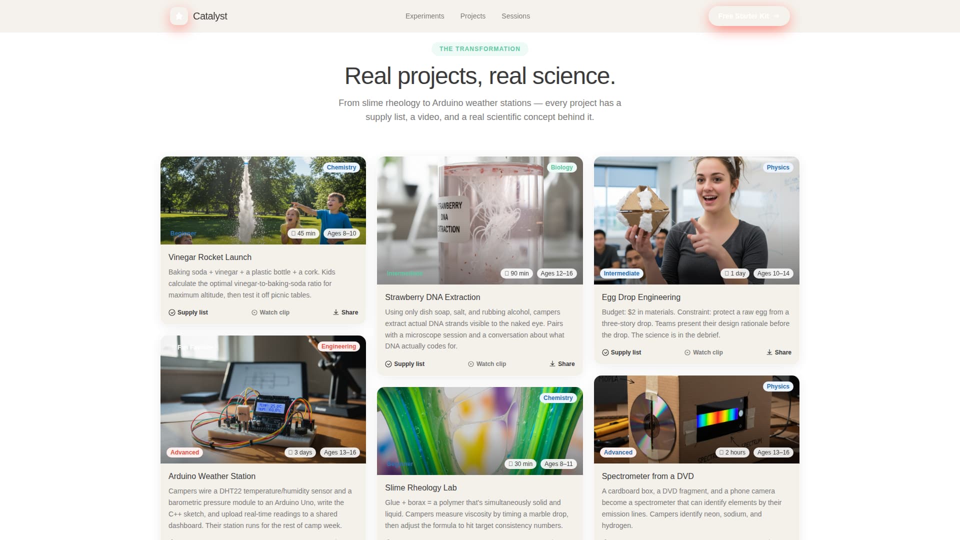 Summer Camp & Outdoor Program Professional Website Template