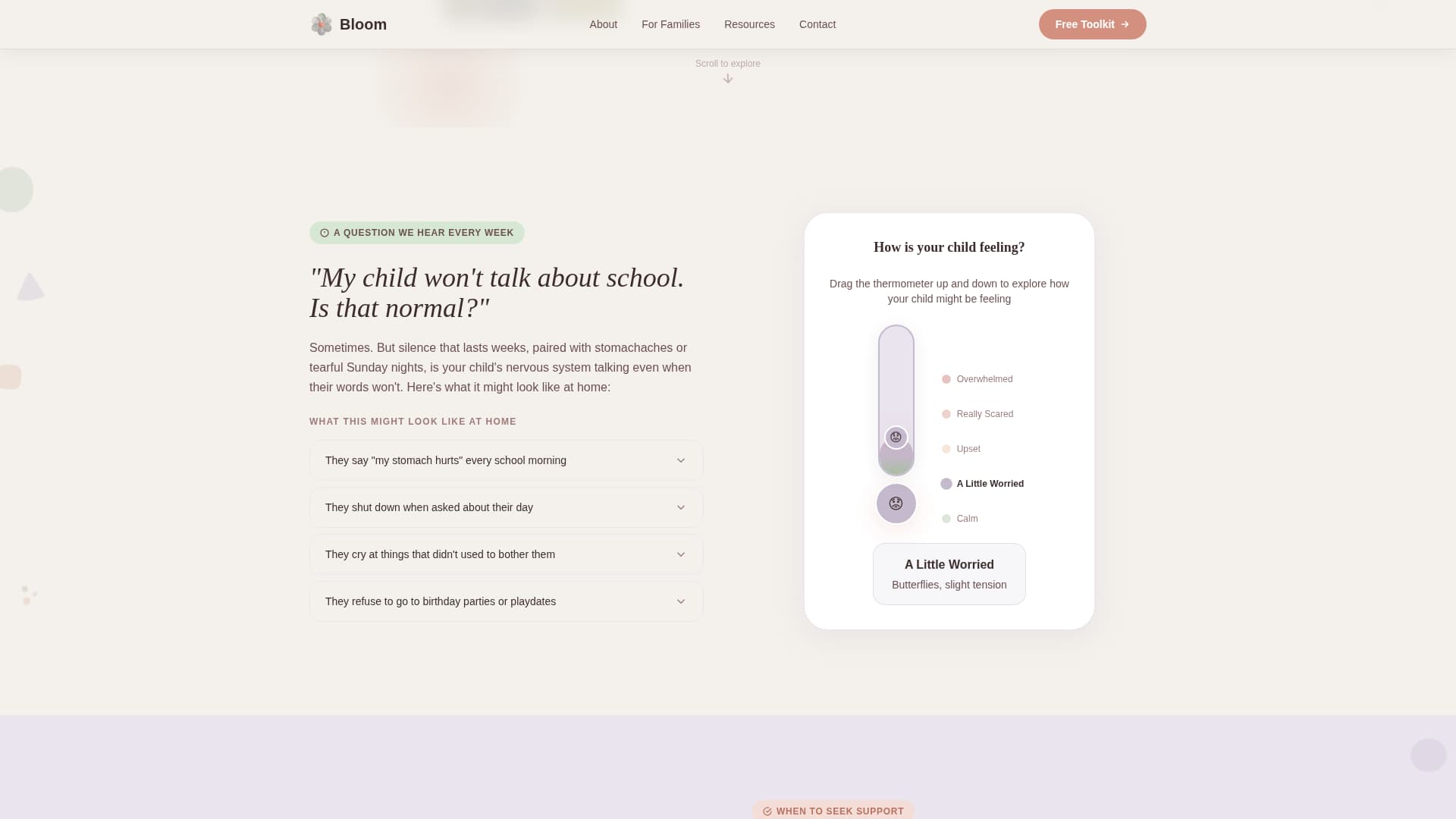 School Age (5-10) Products & Booking Website Template