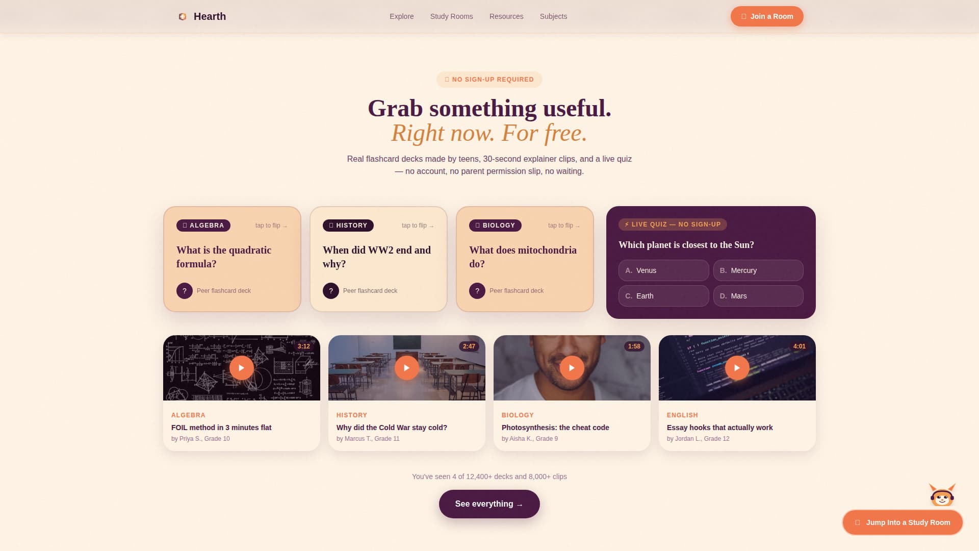 Teen (13-18) Products & Professional Website Template