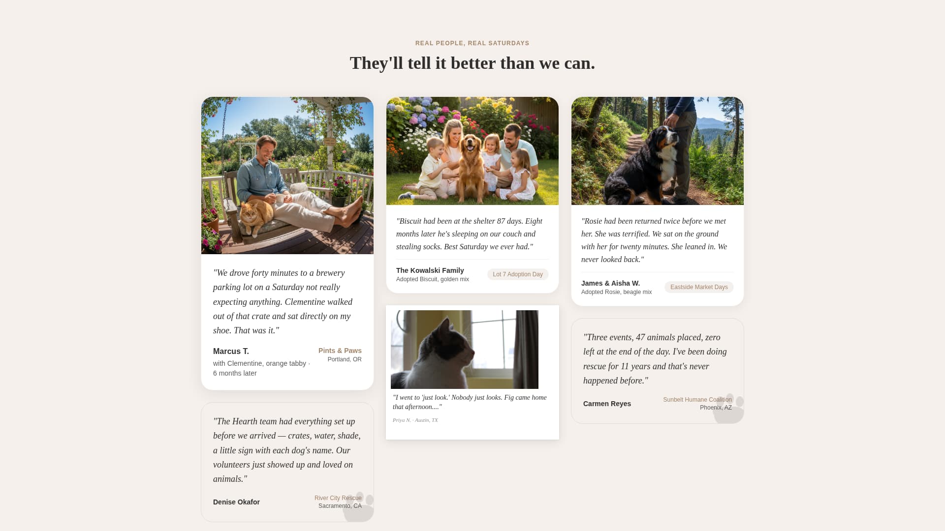Hearth - Heartwarming Adoption Landing Page Template