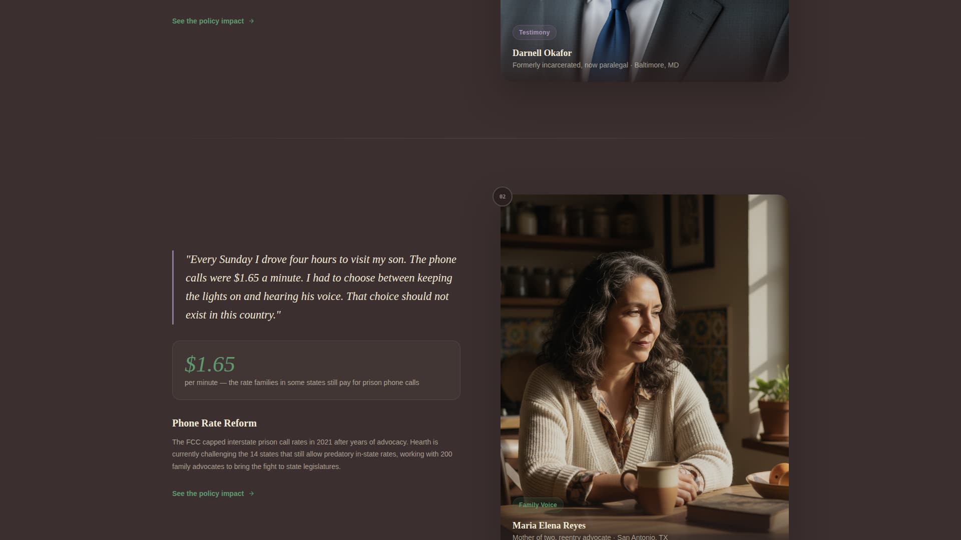 Hearth - Powerful Prisonreform Landing Page Template