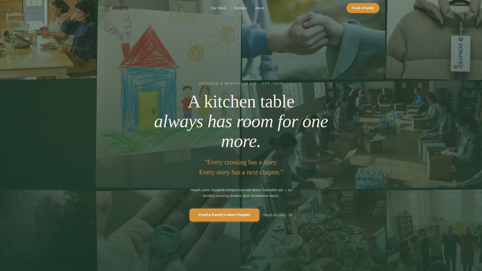 Hearth - Compassionate Refugee Landing Page Template