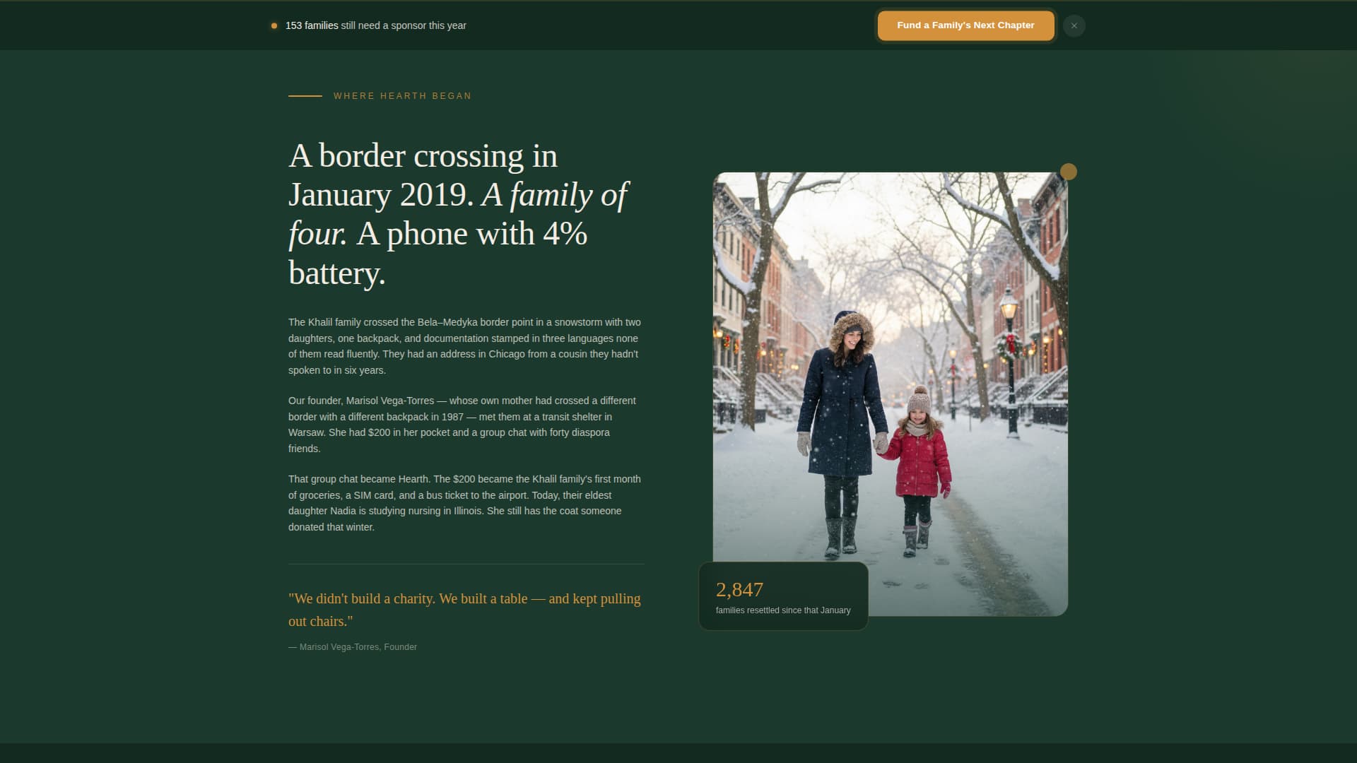 Hearth - Compassionate Refugee Landing Page Template