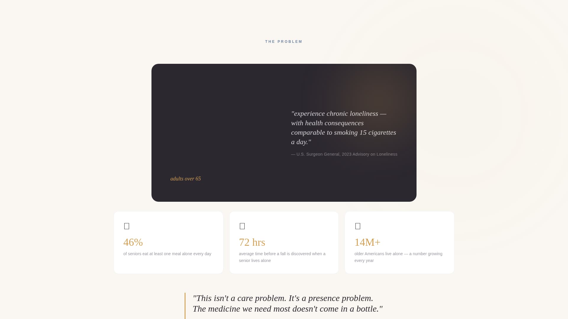 Hearth - Compassionate Senior Landing Page Template