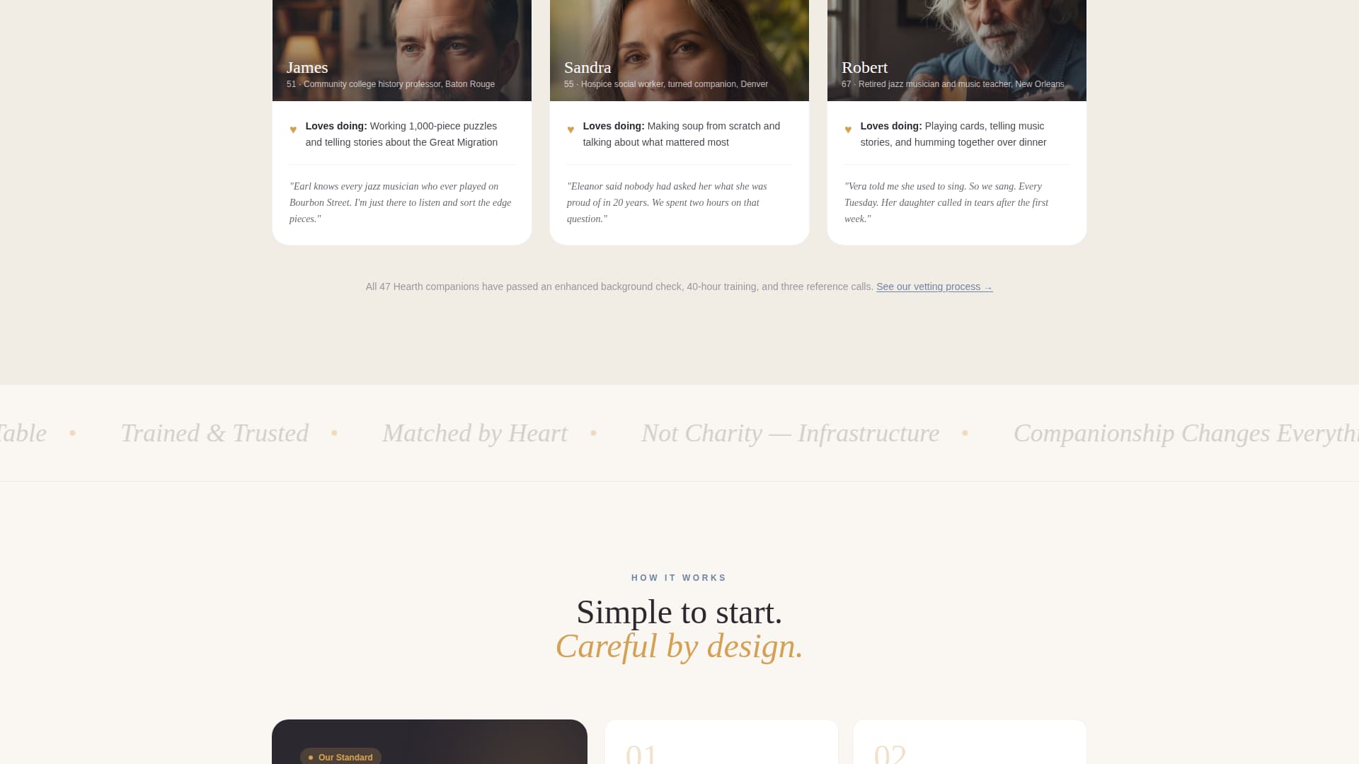 Hearth - Compassionate Senior Landing Page Template