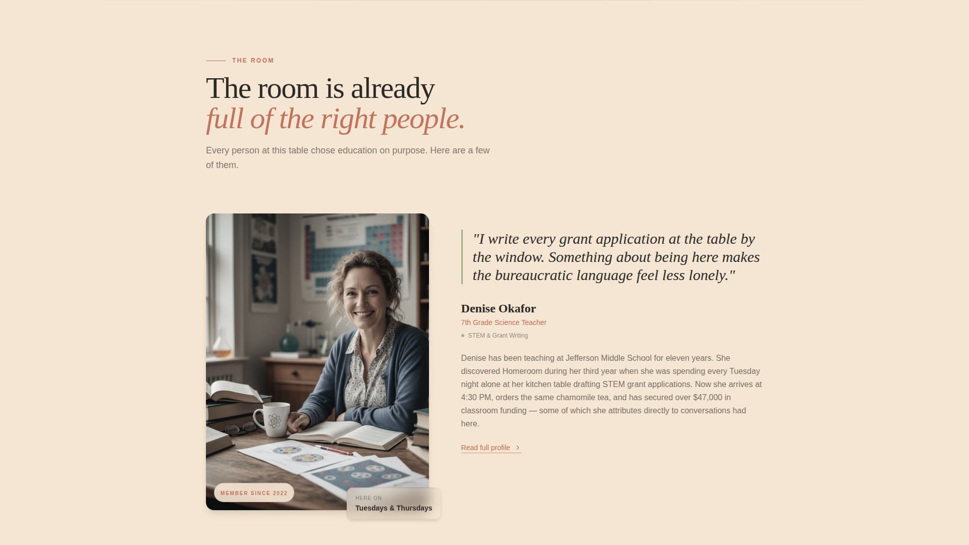 Homeroom - Inspiring Educators Landing Page Template