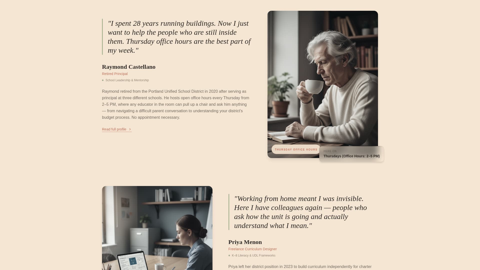 Homeroom - Inspiring Educators Landing Page Template