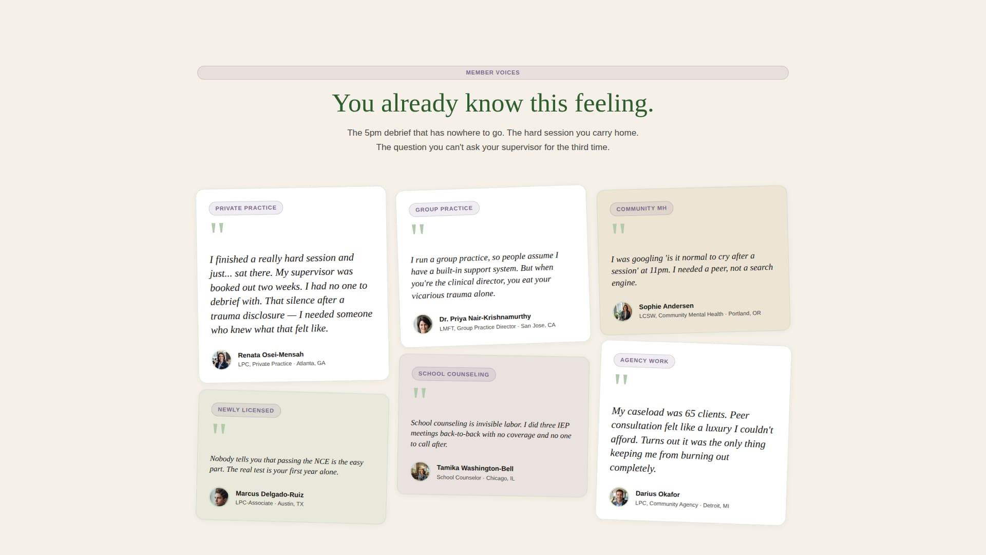 Holding - Thriving Counselors Landing Page Template