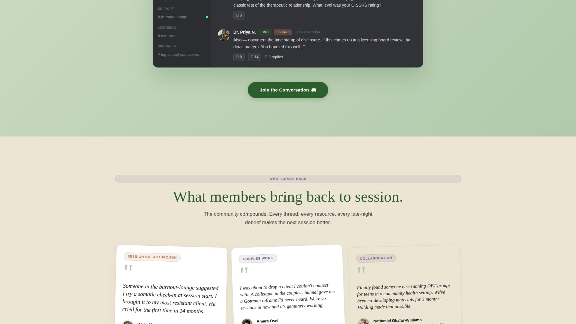 Holding - Thriving Counselors Landing Page Template