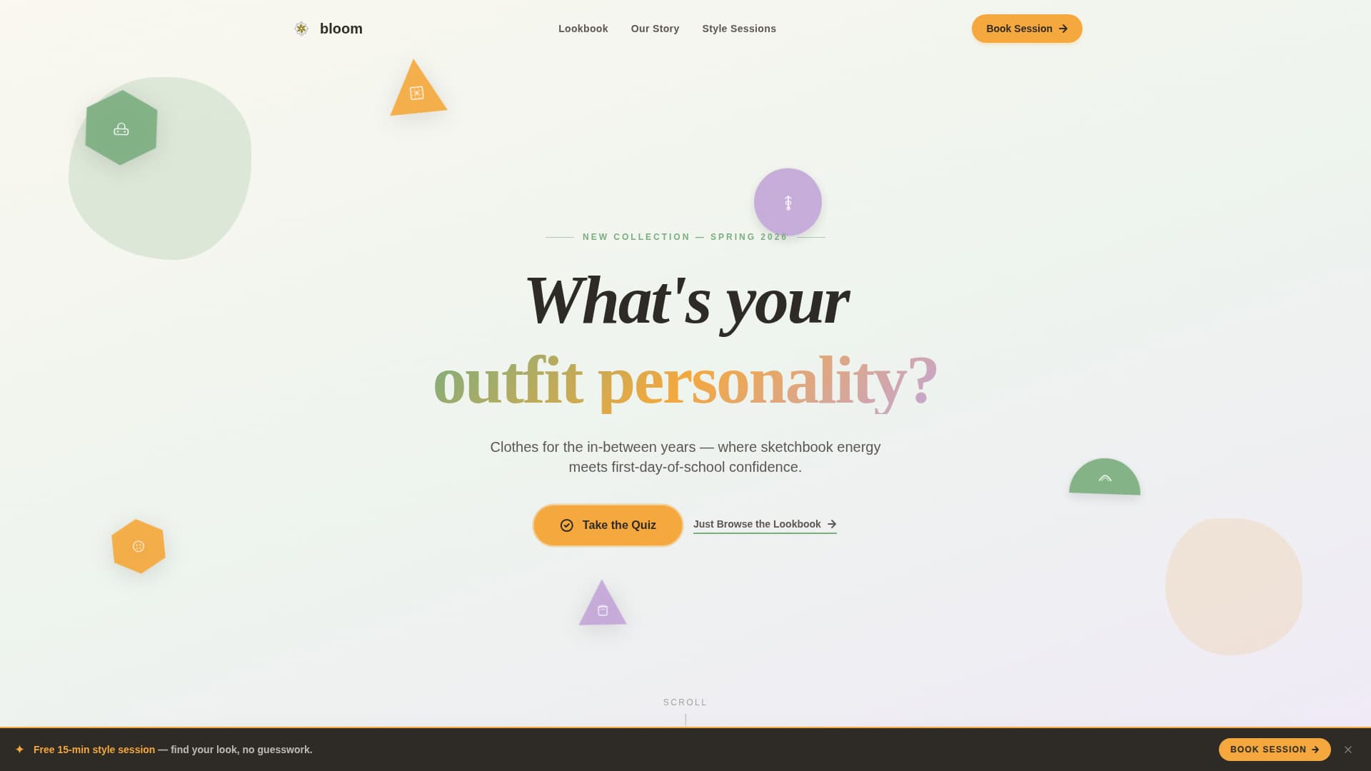 Tween (10-13) Products & Booking Website Template