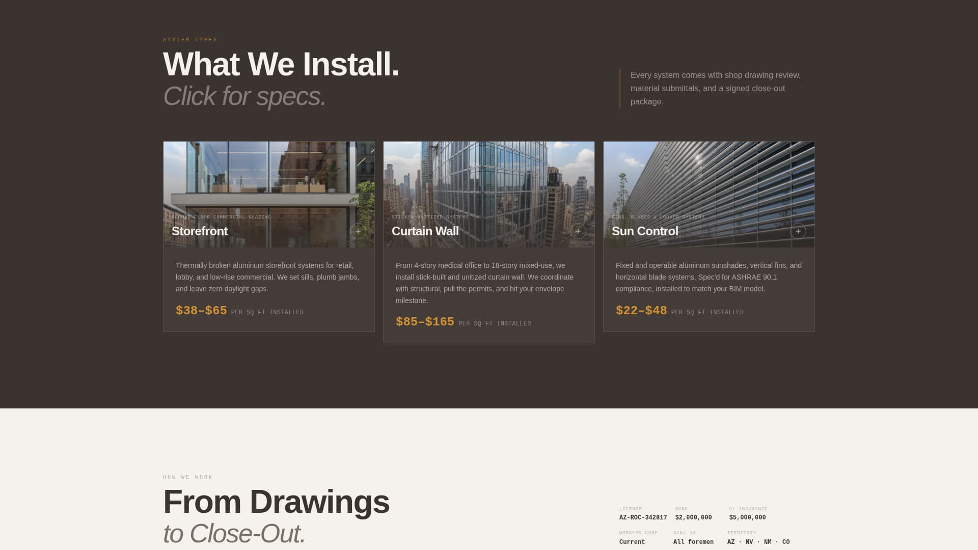 Aluminum Products & Pricing Website Template