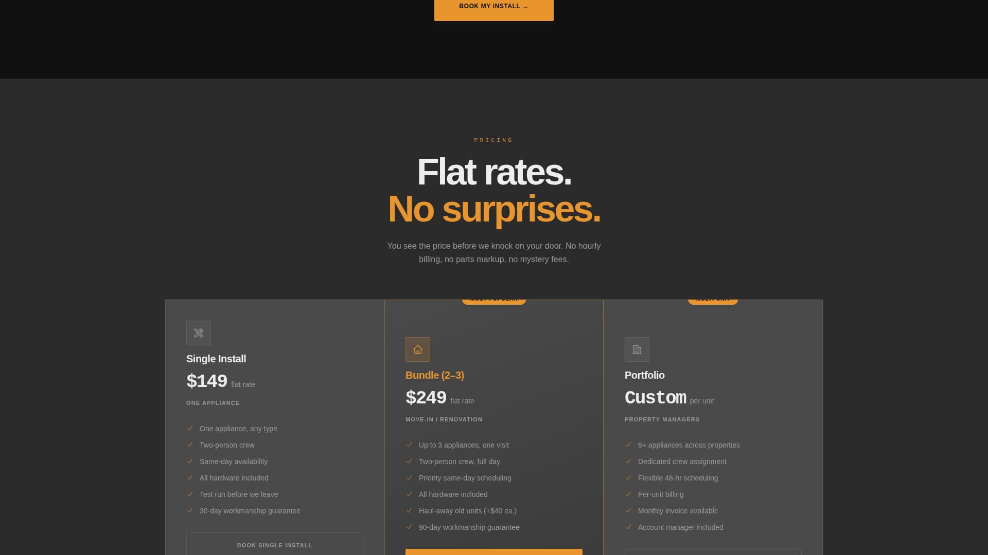 Appliance Repair & Booking Website Template