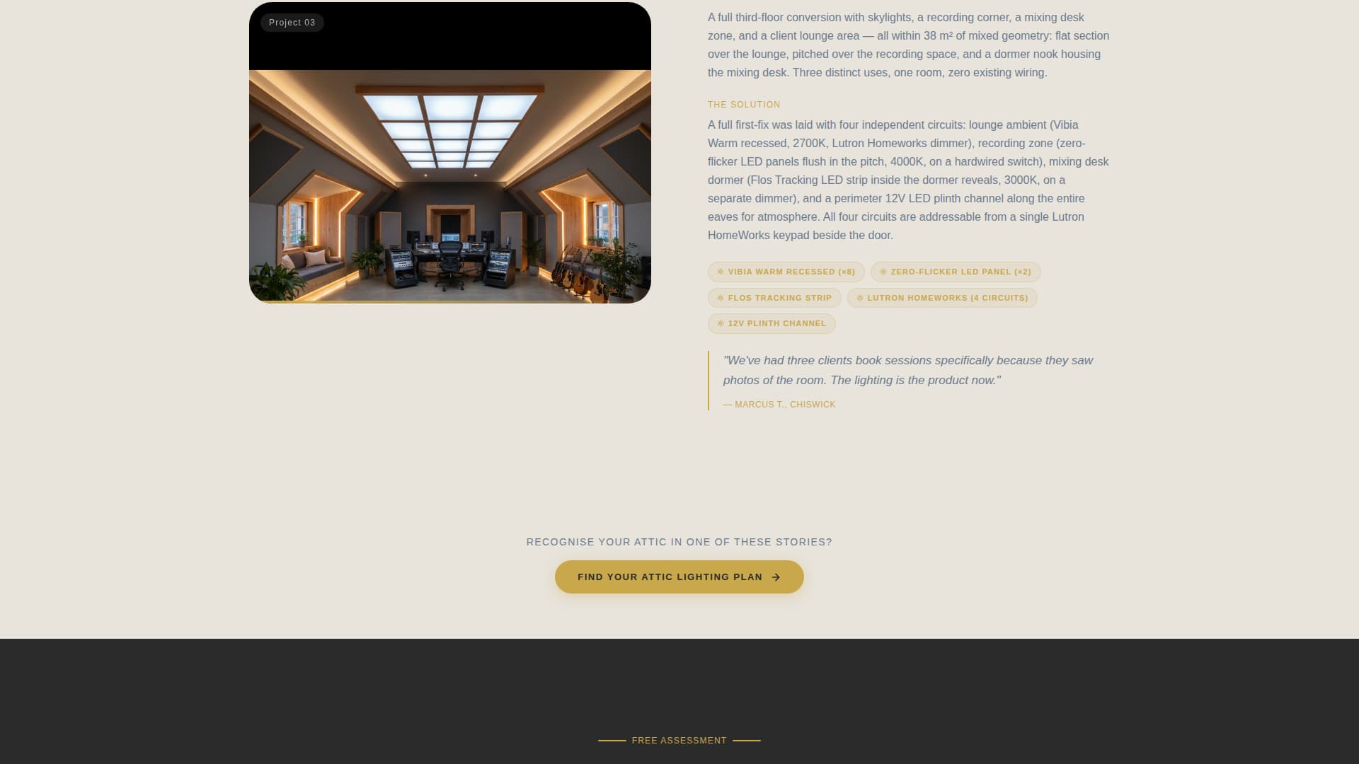Attic Renovation Advanced Booking Website Template