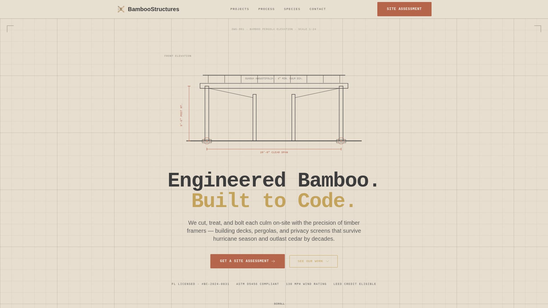 Bamboo Products & Portfolio Website Template