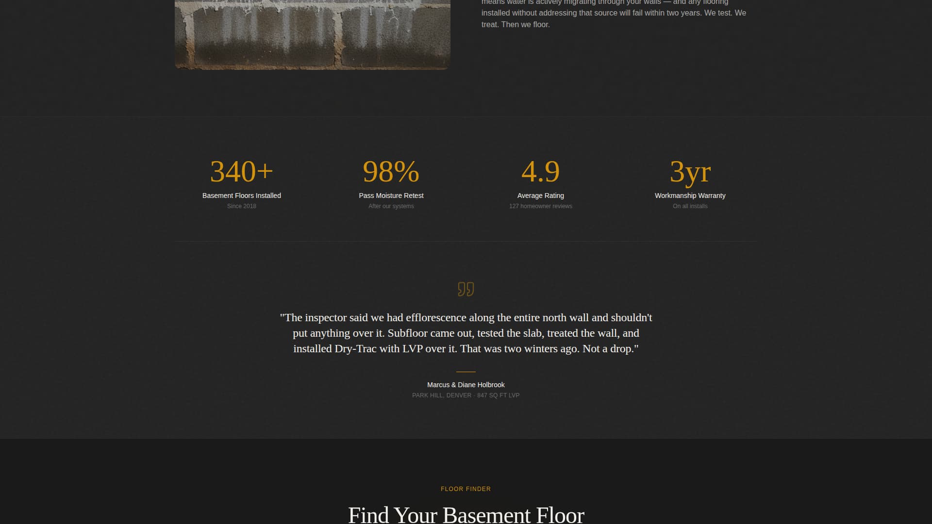Basement Renovation Booking Website Template