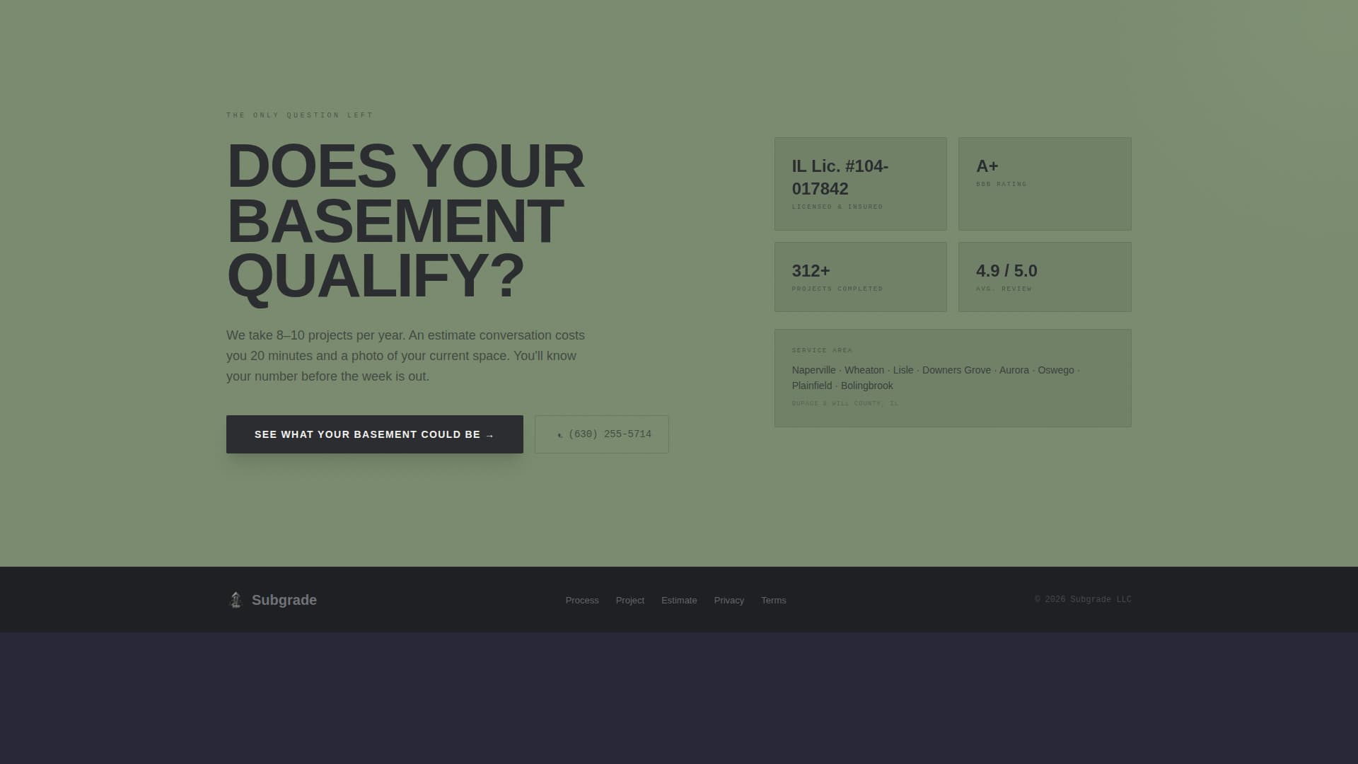 Basement Renovation Professional Website Template