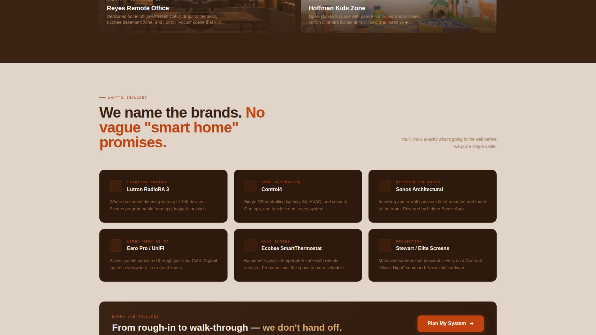 Basement Renovation Specialist Booking Website Template
