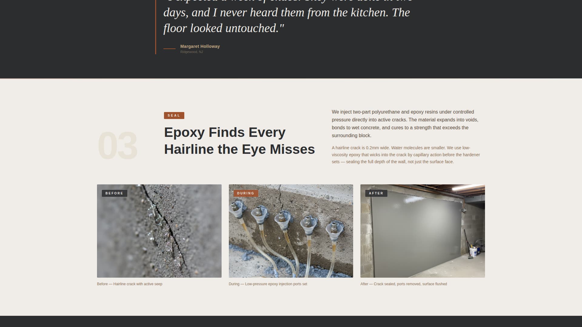 Basement Waterproofing Contractor Website Template