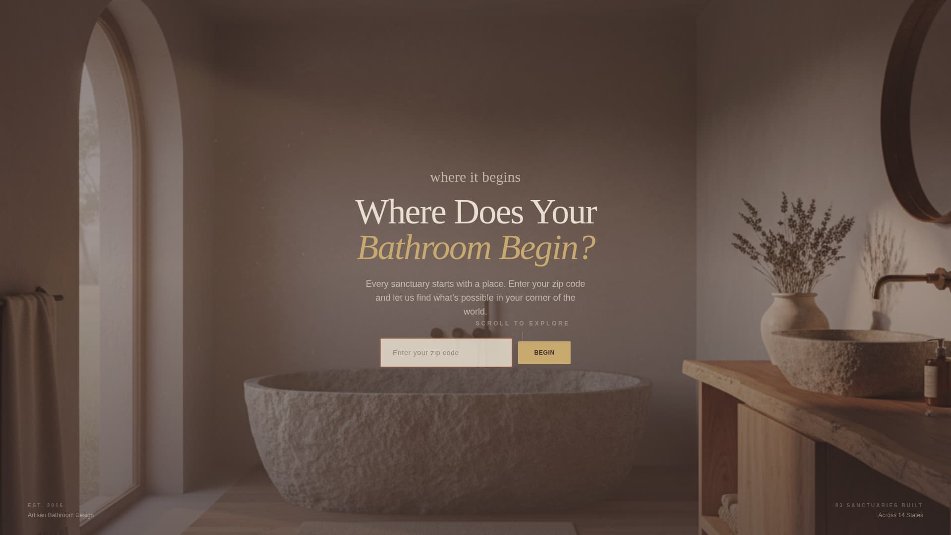 Bathroom Renovation Specialist Booking Website Template